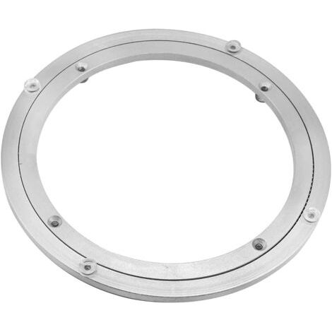 royaluxe -Plateau tournant en Métal d'aluminium, plateau tournant robuste Lazy Susan, plateau tournant à roulement rotatif, table de salle à manger ronde lisse (45,7 cm) - RWRoulement à bille (1/5)