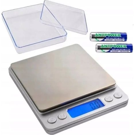 Bilancia elettronica di precisione per gioielli da 500 g con display LCD e precisione di 0,01 g, ideale per cucina e casa. (1/5)