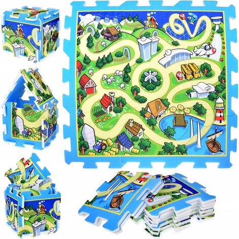 Puzzle in schiuma CITY - STREET Tappetino per neonati 93x93cm ZA3150 (1/5)