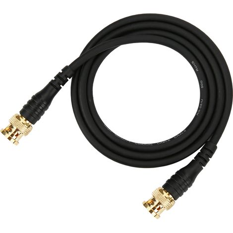 Câble de test BNC mâle à BNC mâle 1m, cuivre pur plaqué, fiche plaquée, fil de mesure coaxial haute qualité (1/5)