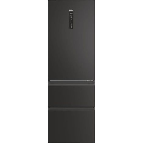 Haier – Réfrigérateur combiné 360L HTW5618ENPT – Total No Frost – Compresseur Inverter – 185 x 59,5 x 66,7 cm – Classe E – Noir