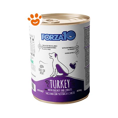 Forza10 Dog Maintenance Adult Tacchino con Pastinaca e Carote - Forza10 Dog Maintenance Adult Tacchino con Pastinaca e Carote - Lattina Da 400 Gr