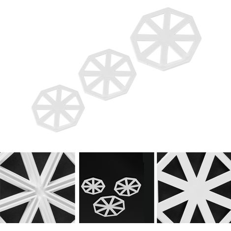 Lot de 3 emporte-pièces drapeau guirlande, moule à chocolat fondant pâte à sucre, outil de décoration de gâteau DIY (1/5)