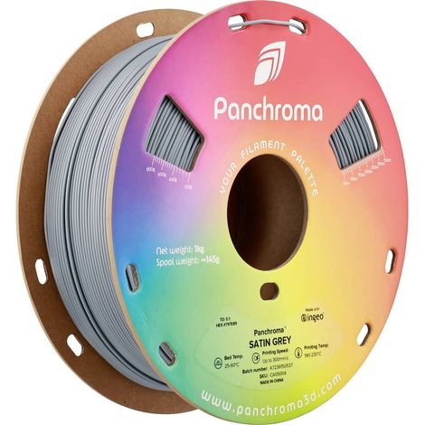 Polymaker CA05004 Panchroma™ Satin Filament PLA satiné, rigidité élevée 1.75 mm 1000 g gris 1 pc(s)