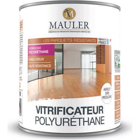 Vitrificateur parquet et escalier 1L aspect cire incolore – Protection durable contre chocs et rayures – Fabrication française – 1919 By Mauler