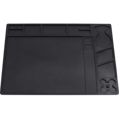 Tapis antistatique en silicone noir 359 x 260 x 5 mm Yihua (1/5)