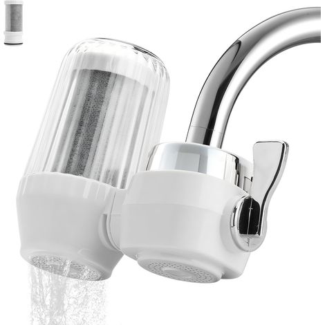 Filtre à eau pour robinet domestique - Purificateur double mode cuisine & salle de bain, réduit chlore, sable et odeurs (1/5)