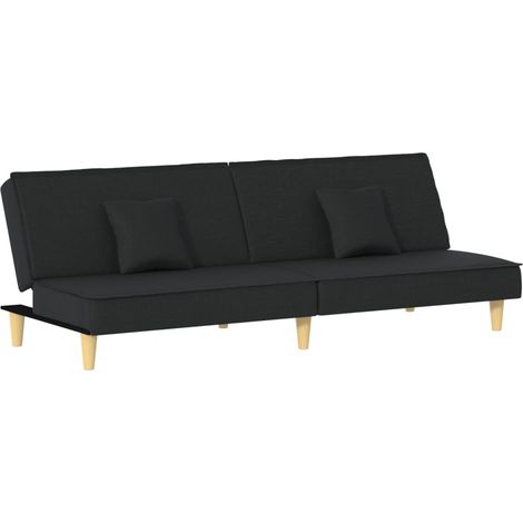 Canapé-lit,Canapé convertible noir tissu CFW74091