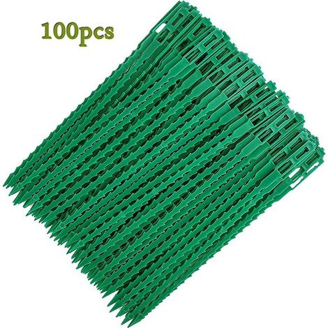 Attaches réglables pour plantes lot de 100 - Liens de serrage en plastique pour jardin - Serre câbles réutilisables pour plantes vertes et arbustes,13cm (1/4)