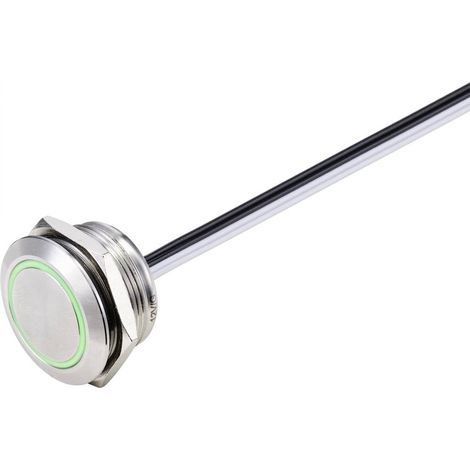 TRU COMPONENTS TC-9219112 Bouton-poussoir 24 V/DC 50 mA 1 x Off/(On) à rappel vert IP40 1 pc(s) (1/3)