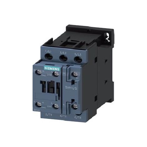 Siemens contattore 3 poli 11kw 1na+1nc grandezza s0 3rt20261ag20