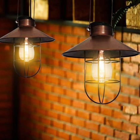 Lanterne Solaire - Cuivre - IP65 - ABS - Blanc Chaud - 1 Pièce (1/5)