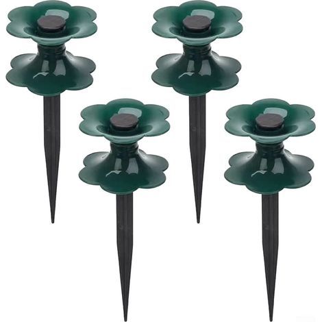 Lot de 4 piquets de guidage pour tuyau d'arrosage - Pour jardin et cour (1/5)