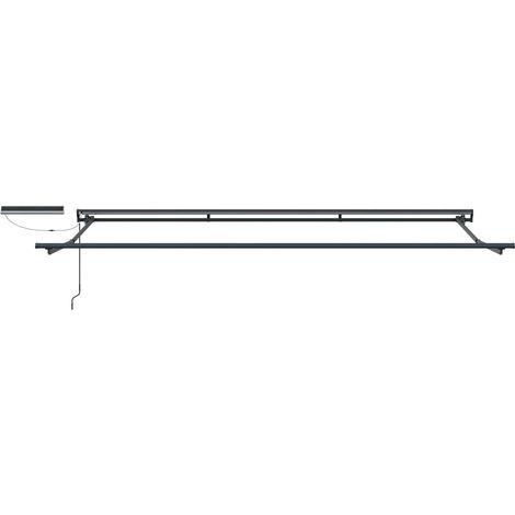 Cadre de store rétractable électrique Anthracite 4 x 2 m Acier (1/5)