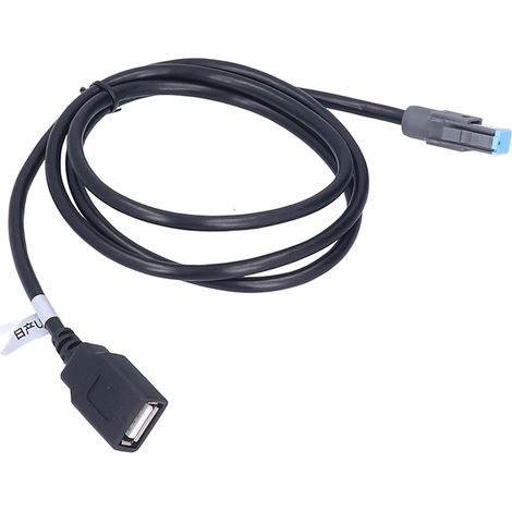 Adaptateur de câble USB 4 broches mâle, rallonge de 102 cm (40,16 pouces) de long, ABS noir, remplacement pour Nissan Teana (1/5)