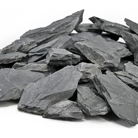 Pierres d’Aquarium 2,25kg Pierre Naturelle Ardoise pour aquascaping Plateformes de Repos Reptiles terrariums vivariums paludariums bonsaï Jardins Miniatures féeriques(5-10cm) (1/5)