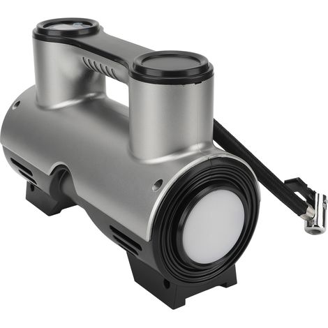 Pompe à air électrique 12V 120W avec écran numérique, charge USB et lumière LED pour pneus de voiture (1/5)
