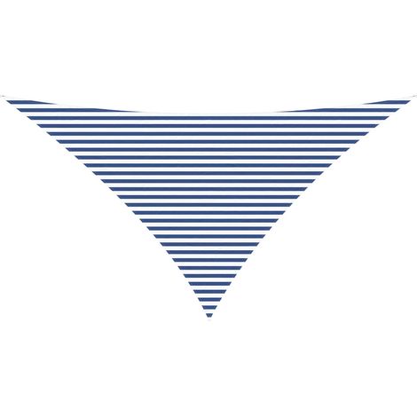 Toldo Vela de Sombra Azul y Blanco 7 x 5 x 5 m vidaXL