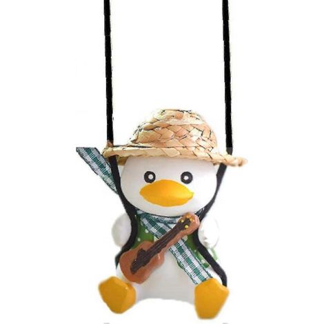 Décoration de voiture canard suspendu, pendentif mignon, accessoires de voiture, rétroviseur de voiture (1/4)