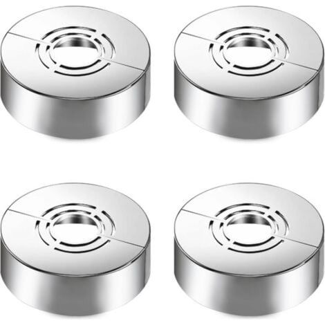 4-teiliges Duschdeko-Set, 3 Größen in 1, passend für Ø20 mm/25 mm/33 mm, geschlitzte Deko-Abdeckung, passend für Duschzubehör und Wasserhahn-Dekoration