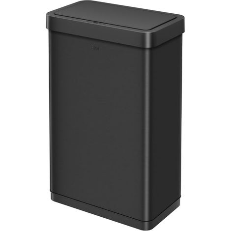 EKO - Poubelle à capteur Mirage X 80 litres - Stainless steel   - noir mat