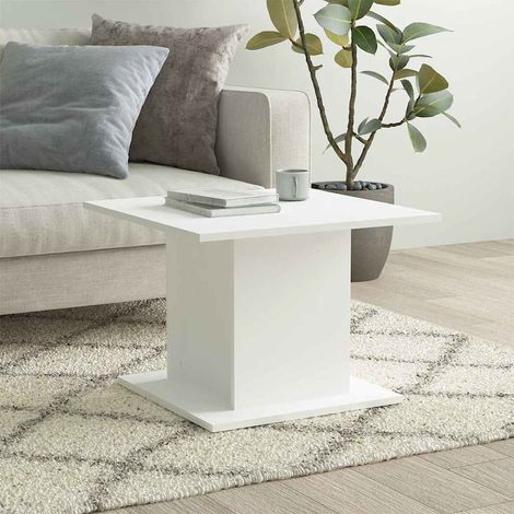 810316 vidaXL Coffee Table White 55,5x55,5x40 cm Engineered Wood (1/5)