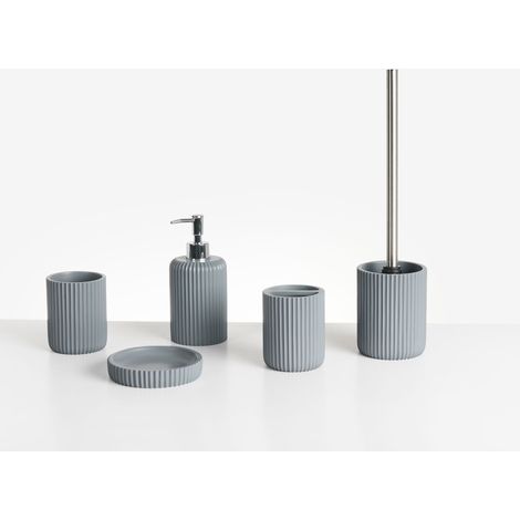 Badaccessoires Set 5-teilig CAMANA Hellgrau