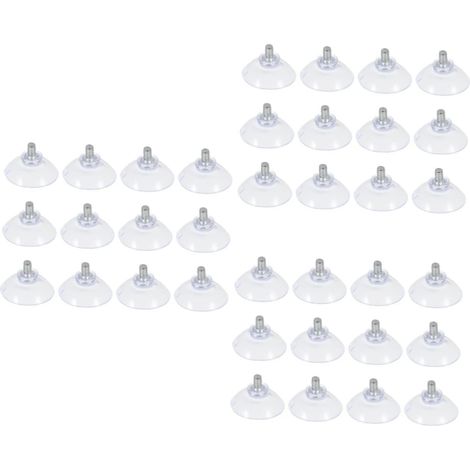 Tofficu Lot de 3 ventouses transparentes avec vis pour surfaces fixes (1/5)