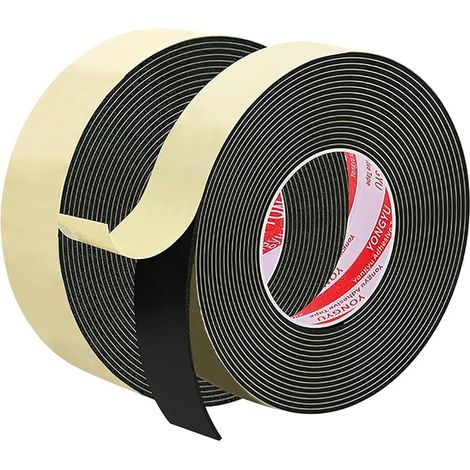 self-adhesive felt (5 m x 25 mm), can be cut and adjusted, wide felt pads, for furniture skates, scratch protection and sound insulation (black). (1/5)