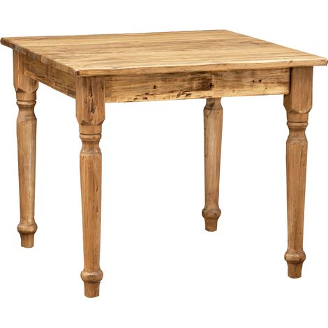 tavolo quadrato legno massello 90x90 cm Tavolo da cucina e sala da pranzo Tavolo legno esterno e interno