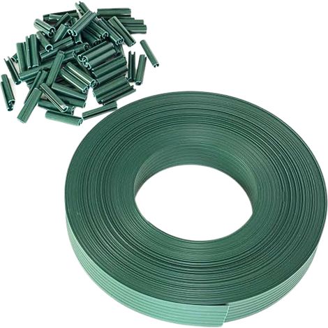 Kit brise vue occultant en PVC pour clôture à lamelles - 60 M - - Vert (1/4)