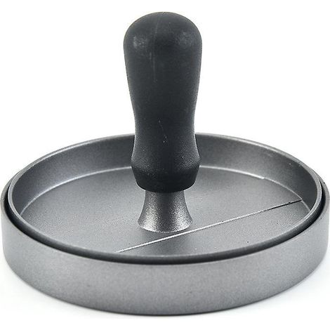 Burgerpresse für Steak und Hackfleisch + 100 Wachsscheiben – 11,5 cm Durchmesser, antihaftbeschichtetes Aluminium (1/3)