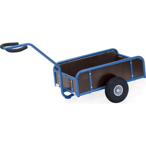 Fetra Handwagen mit 4 Wänden und Polyurethanbereifung, 795x445mm Ladefläche