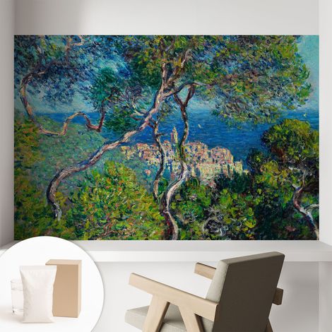 Fototapete Tapete Vliestapete mit Kleber - trendige Wanddeko - Schlafzimmer - Wohnzimmer Mittelmeeransichten 104x70 cm (1/5)