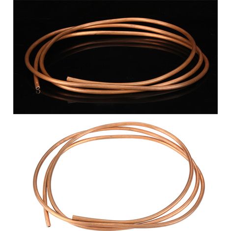 Tube spiralé en cuivre écroui 2m pour climatisation, diamètre int. 4mm, ext. 6mm, épaisseur 1mm, réfrigération (1/5)