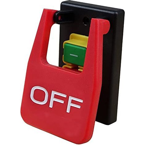 Interrupteur magnétique à palette 120 V, 9 A, grande palette au genou pour outils électriques, compatible avec scie circulaire, table de défonceuse, perceuse à colonne, scie à table, scie à ruban et a (1/5)