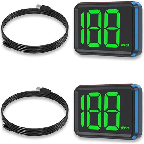 compteurs de vitesse GPS pour voiture, universels, en MPH, connexion USB, affichage numérique de la vitesse, tête haute (1/5)