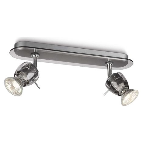 PHILIPS BARRA SPOT 2 LUCI NERA 50W (1/3)