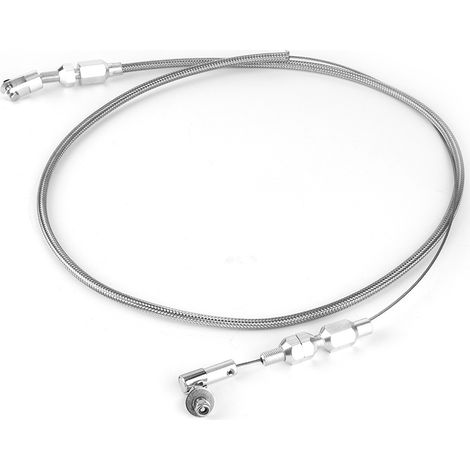 Câble d'accélérateur universel 36 pouces remplacement compatible CHEVY FORD 350 302 SBC, tresse en acier inoxydable (1/3)