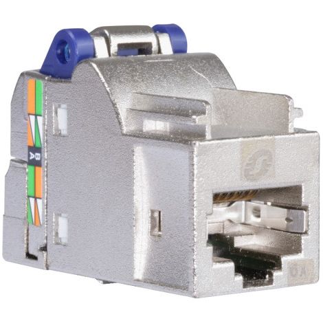 Schneider Electric – Prise RJ45 S-ONE Cat 6A blindée STP – Connecteur femelle 10GBase-T – Matériau ABS et PC – Température d'opération -40 à 70 °C