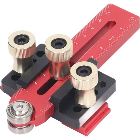 Guide de refend aluminium réglable pour scie à ruban, butée de coupe portable, précision et rapidité, longueur ajustable, accessoire de menuiserie (1/5)