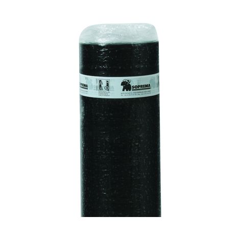 Soprema – Pare-vapeur ÉLASTOVAP rouleau d'étanchéité 7m x 1m – Armature en verre et bitume élastomère – Soudabilité thermofusible