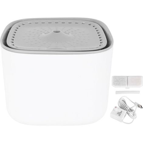 Fontaine D'eau Pour Chat 3L, Fontaine D'eau Pour Animaux De Compagnie, Empêche le Glissement, Filtrage De Circulation, Distributeur D'eau Automatique Détachable Pour Animaux De Compagnie, Pour Chat Et (1/5)
