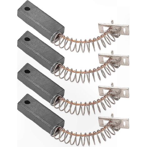 Jeu de 4 balais de charbon de rechange pour alternateur A647X50870, ensemble de balais de charbon métalliques, compatible avec les alternateurs automobiles de la série IR IF. (1/4)