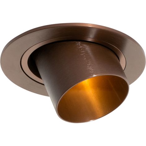 Modern Recessed Spotlight Dark Bronze GU10 35mm Round Tiltable - Installa