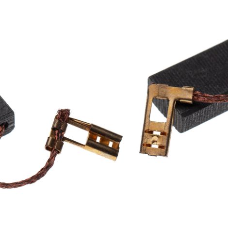 vhbw 2x balais charbon 6,3 x 12,5 x 22 mm remplace Bosch 1617014122 pour outil électrique