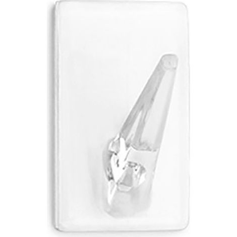 Gruccia adesiva classica trasparente 2075-0-000 Blister 4 unità INOFIX (1/2)