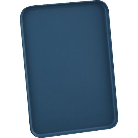 Plateau De Service - En Plastique Alimentaire - Bleu - 31 X 22,5 Cm - Pour Cuisine Maison Ou Professionnelle - 1 Pièce (1/5)