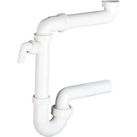 DALLMER Sifón ahorrador de espacio 121 SL, 1 1/2" x DN 50, 040220
