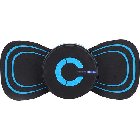 Mini masseur de cou, électrodes de massage cervical, stimulateur musculaire EMS pour soulager la douleur, type à piles (1/5)